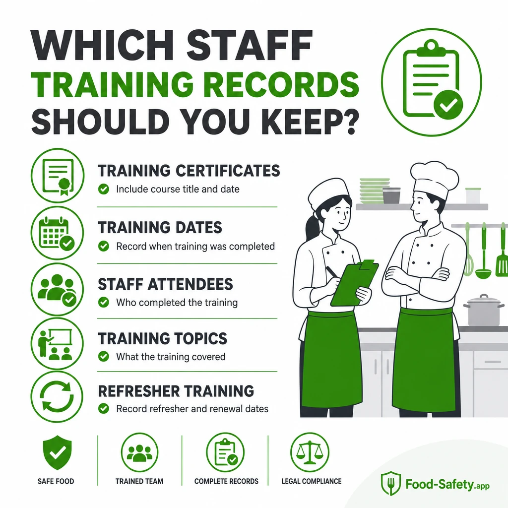 Keep training proof easy to find 1