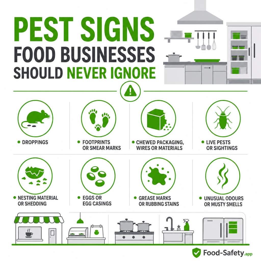 Report pest signs straight away 1