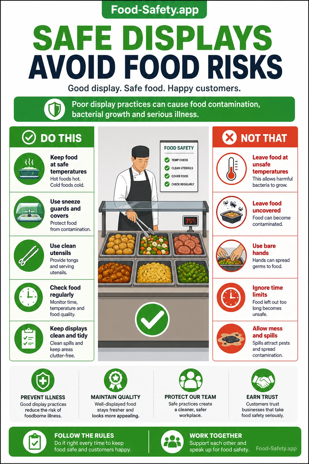 Buffet Food Safety: How to Avoid Common Display Mistakes Buffet and Display Food Mistakes That Cause Risk 1