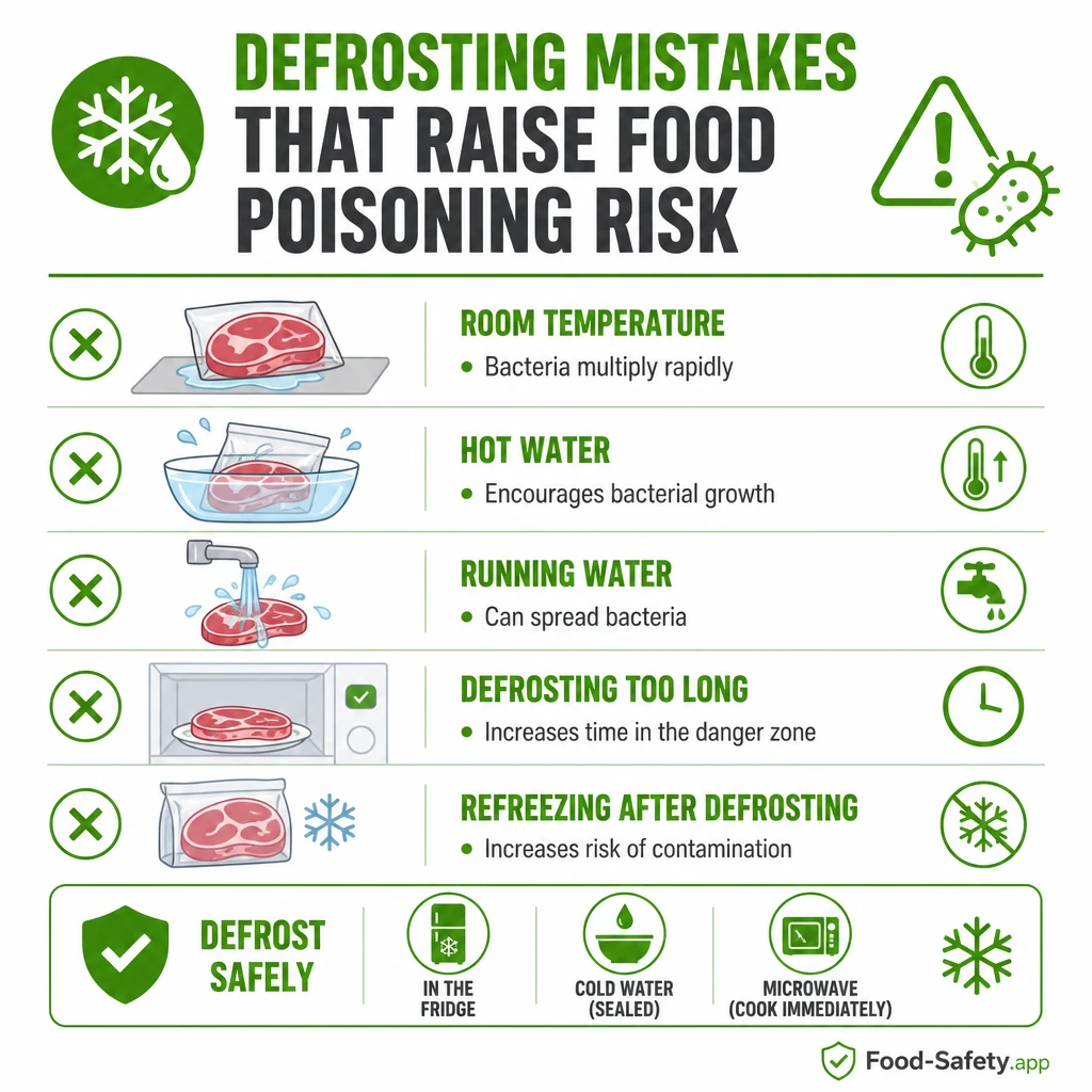 Defrost in the fridge safely 1