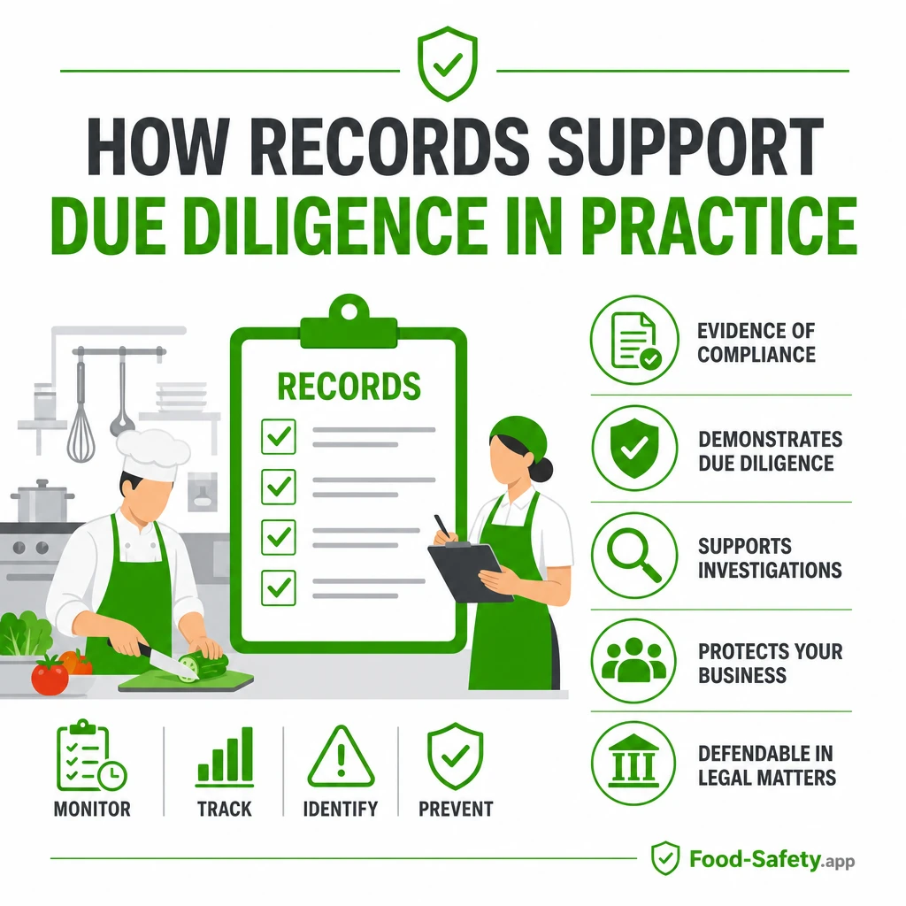 Food Safety Due Diligence: Records That Support Your Defence Records help prove due diligence 1