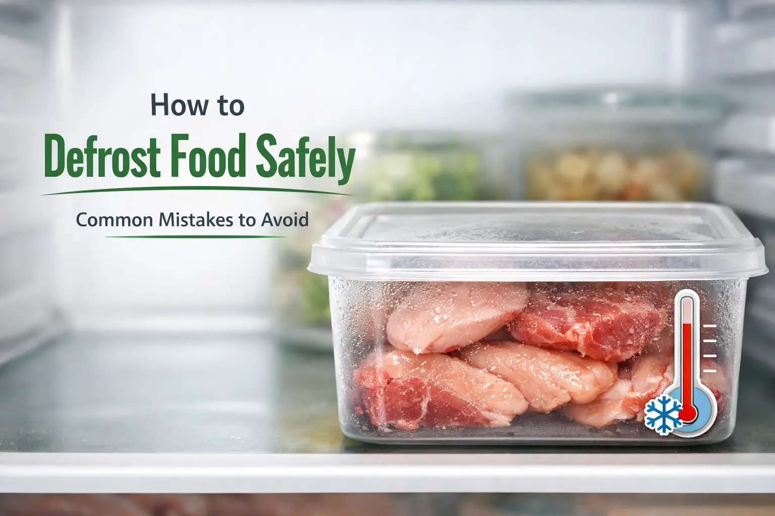 How to Defrost Food Safely: Common Mistakes to Avoid