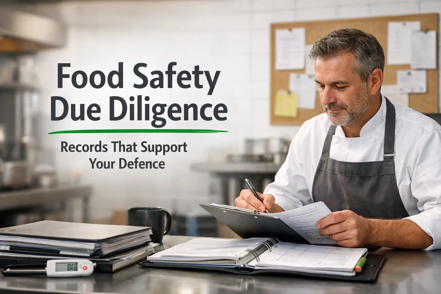 Food Safety Due Diligence: Records That Support Your Defence Food Safety Due Diligence: Records That Support Your Defence
