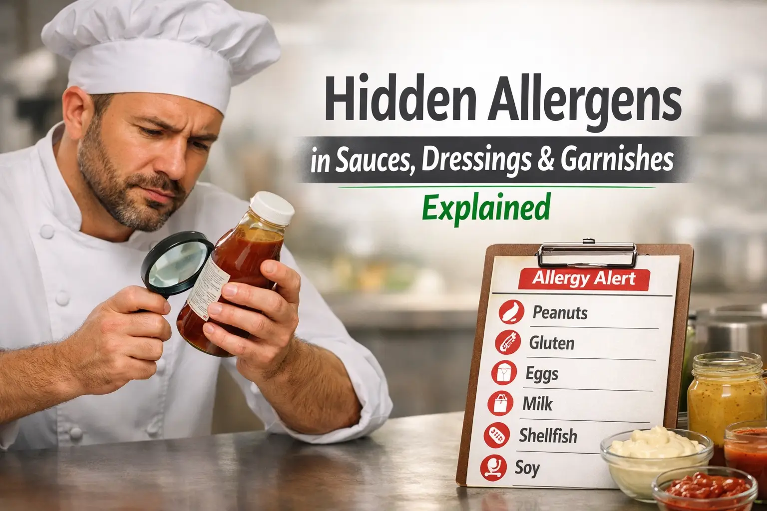 Hidden Allergens in Sauces, Dressings and Garnishes Explained