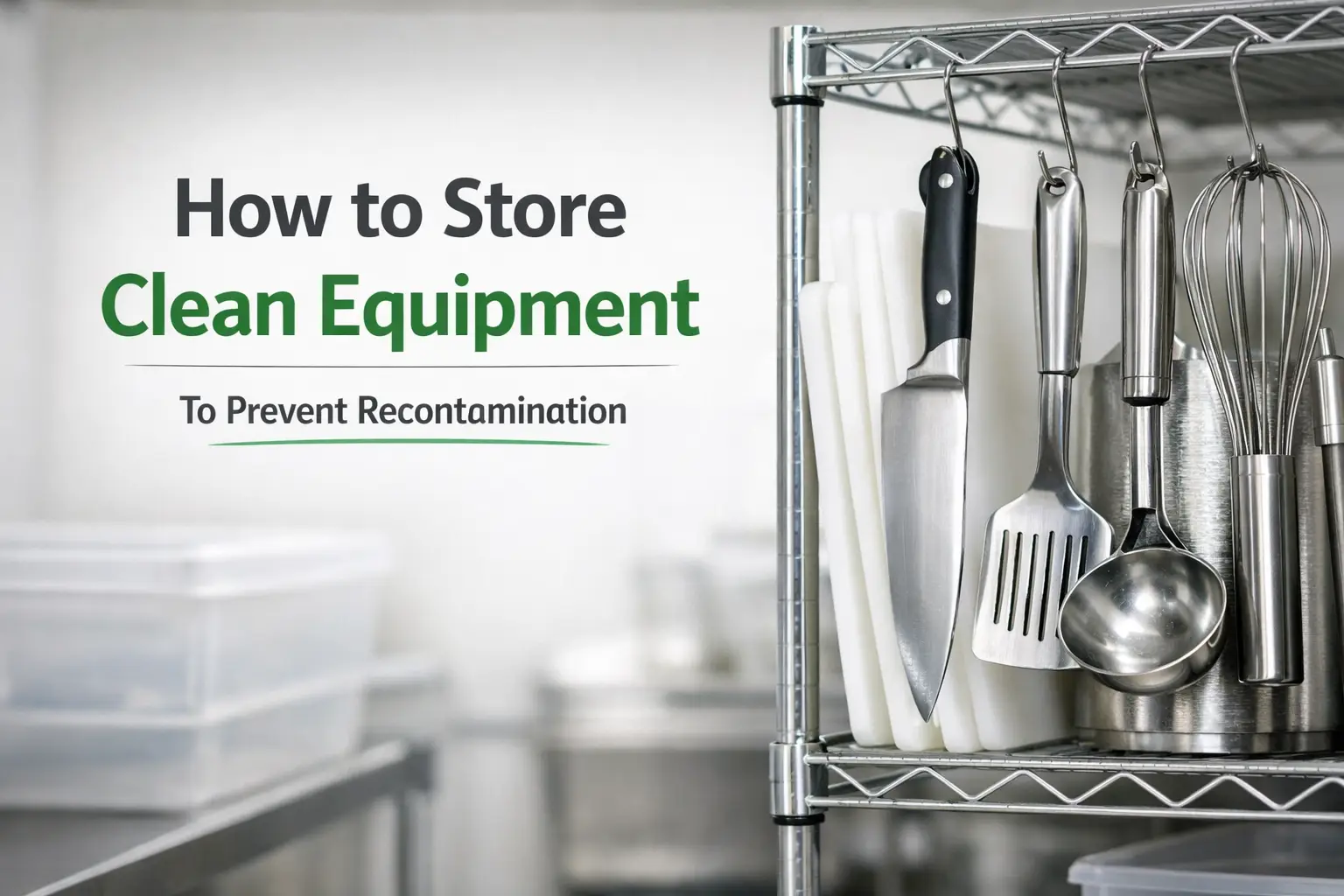 How to Store Clean Equipment to Prevent Recontamination How to Store Clean Equipment to Prevent Recontamination