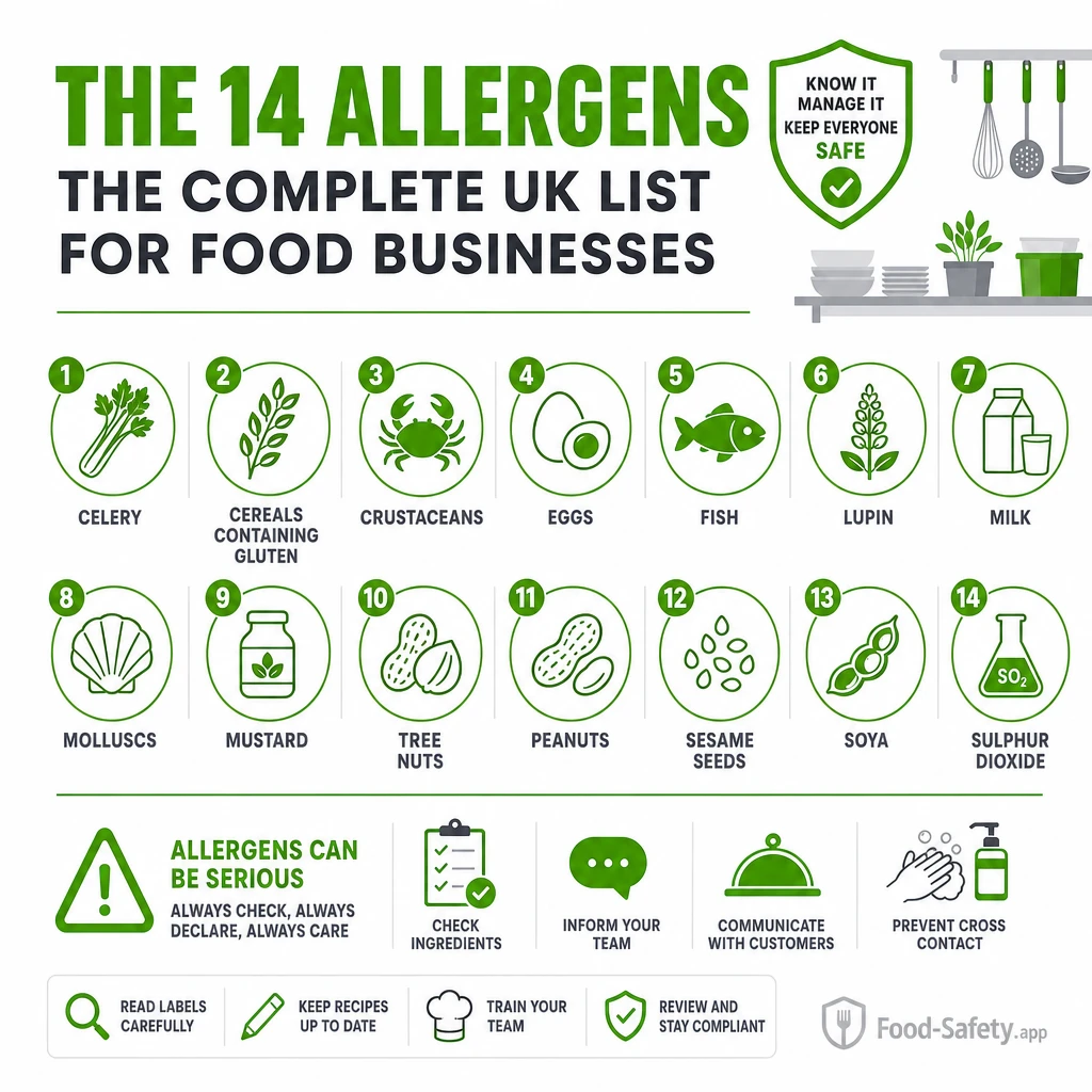 Keep allergen information accurate current and easy to check. 1