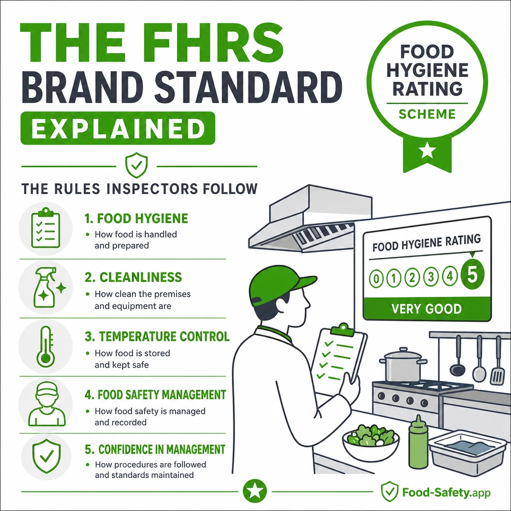 Know how the three FHRS scoring elements affect the final rating. 1